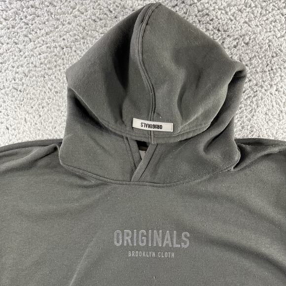 ORIGINALS BROOKLYN CLOTH HOODIE MENS LARGR PULLOVER SWEATSHIRT LONG SLEEVE HOOD - Picture 2 of 10